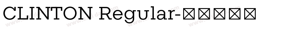 CLINTON Regular字体转换